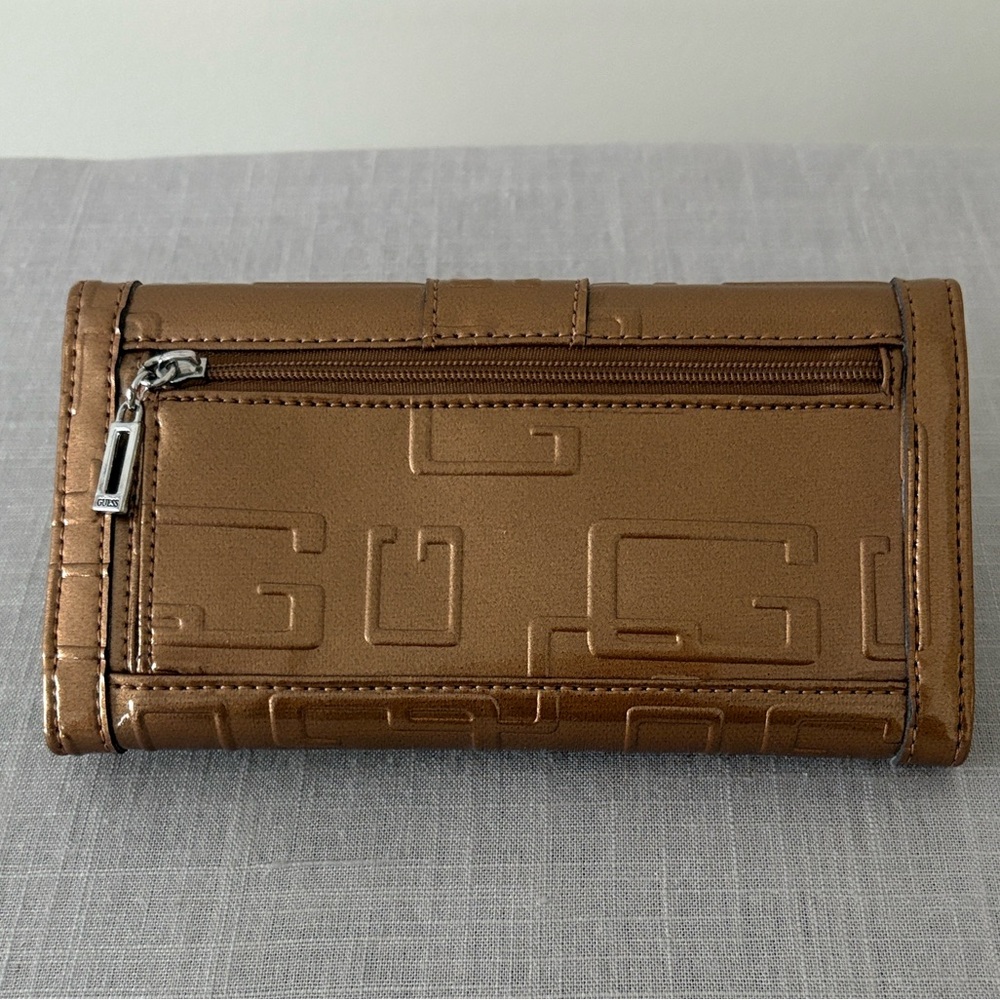 Guess Tan Wallet with Embossed Design - Picture 2 of 8